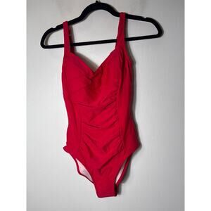NWT Cupshe Red One Piece Bathing Suit Sz S